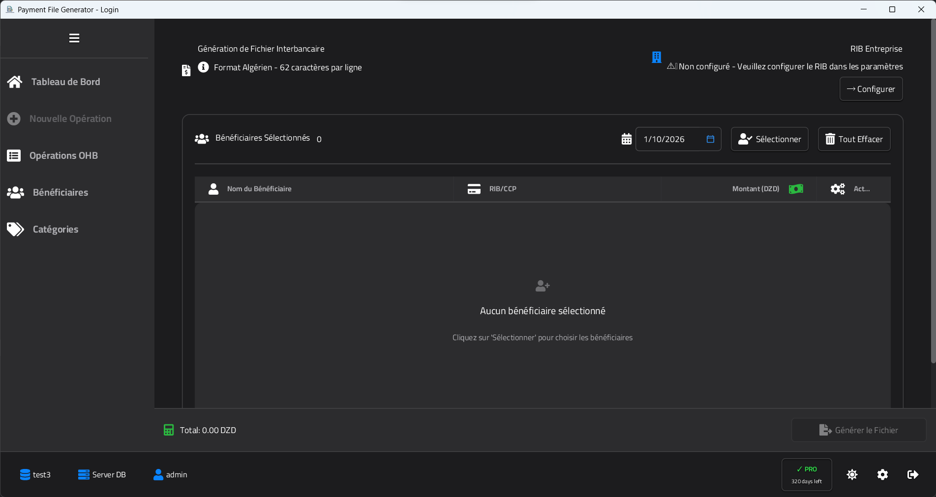 Payment File Generator
